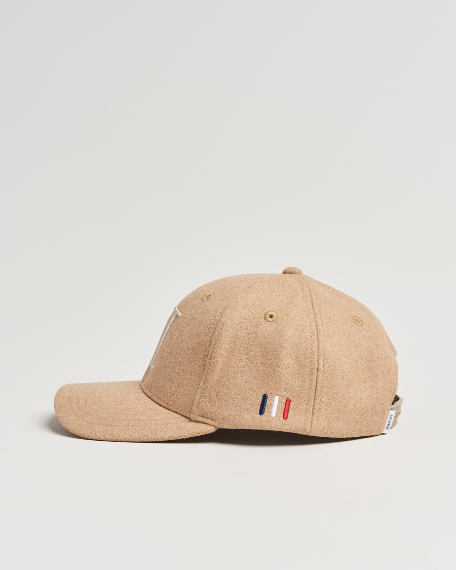 Hombres | Les Deux Encore Wool Baseball Cap Dark Sand Melange | LES DEUX | Encore Wool Baseball Cap Dark Sand Melange