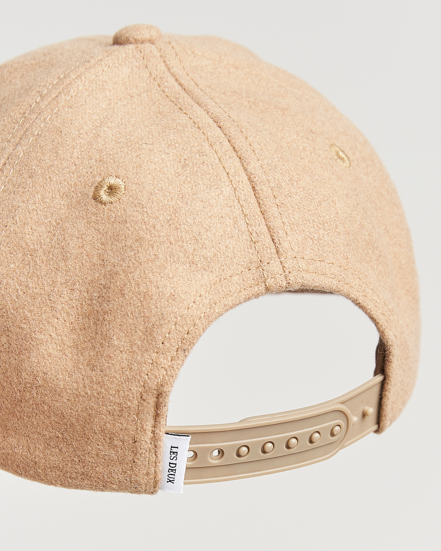 Hombres | Les Deux Encore Wool Baseball Cap Dark Sand Melange | LES DEUX | Encore Wool Baseball Cap Dark Sand Melange