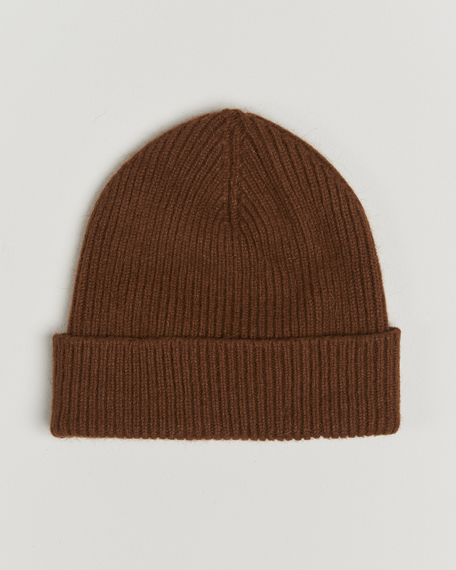 Hombres | Gorros | Le Bonnet | Lambswool/Caregora Beanie Walnut