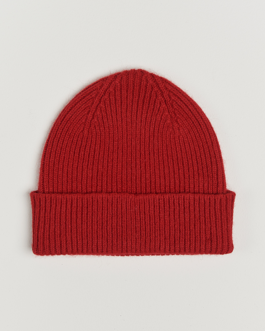 Hombres | Gorros | Le Bonnet | Lambswool/Caregora Beanie Framboise