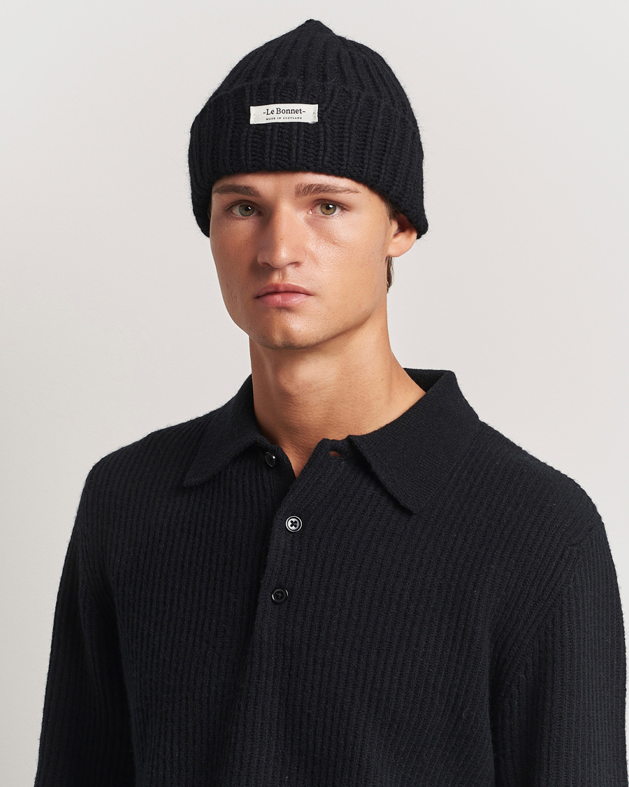 Hombres | Gorros | Le Bonnet | Le Grand Logo Onyx
