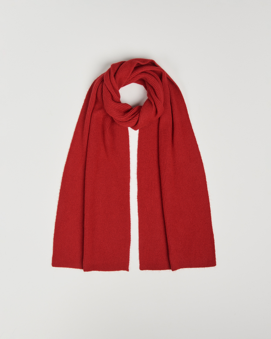 Hombres | Bufandas | Le Bonnet | Lambswool/Caregora Scarf Framboise