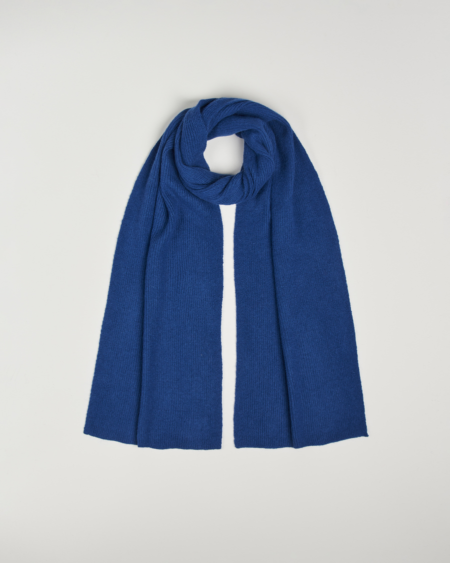 Hombres | Bufandas | Le Bonnet | Lambswool/Caregora Scarf Marin