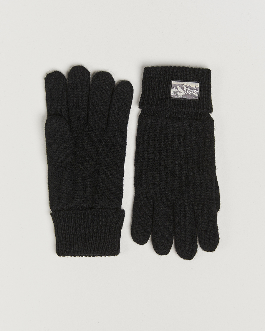 Hombres | Hestra Raggwool Glove Black | Hestra | Raggwool Glove Black