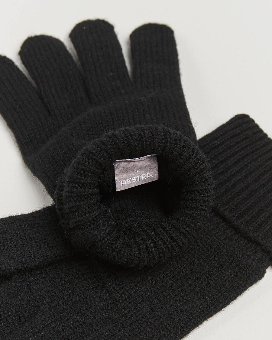 Hombres | Hestra Raggwool Glove Black | Hestra | Raggwool Glove Black