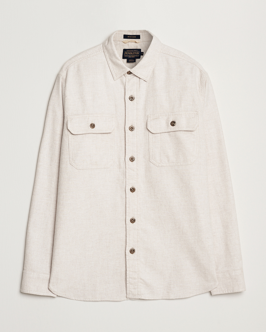 Hombres | Camisas | Pendleton | Burnside Flannel Shirt Natural