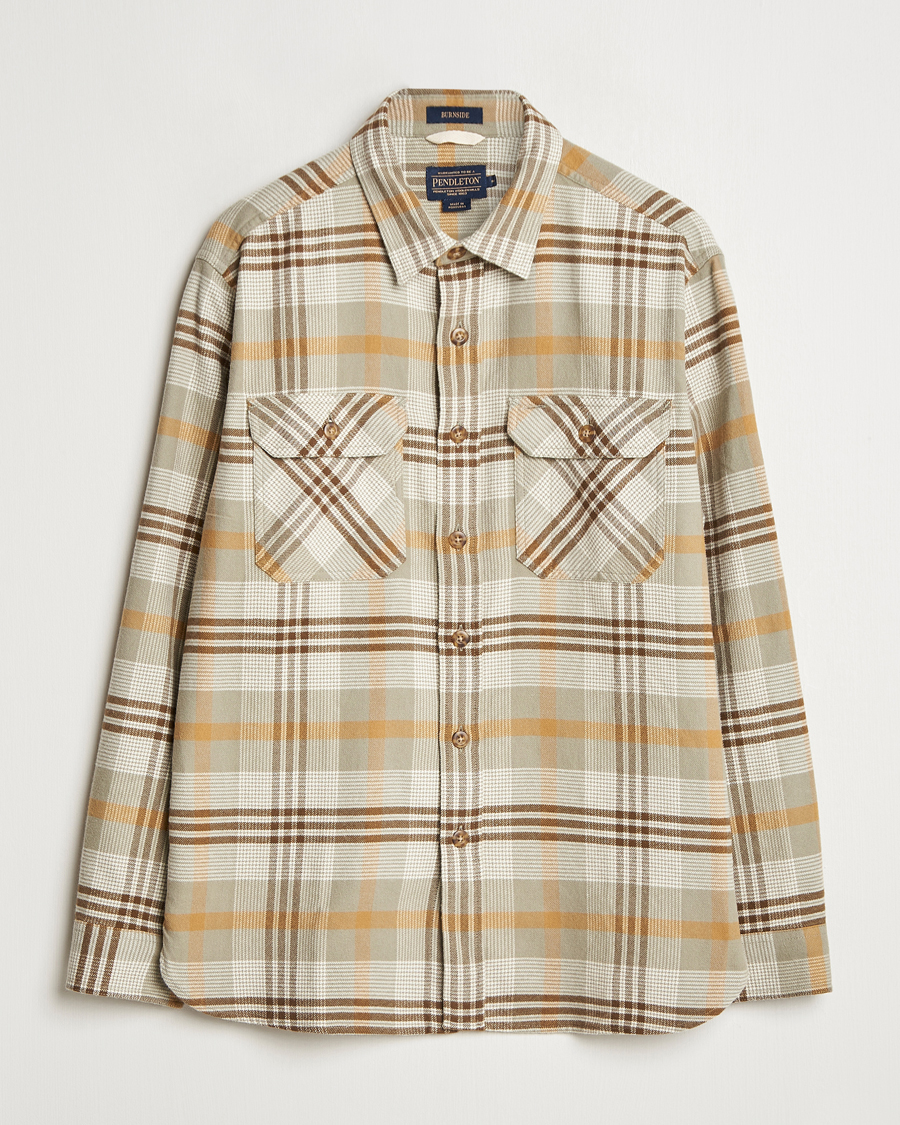 Hombres | Camisas | Pendleton | Burnside Flannel Shirt Tan Plaid