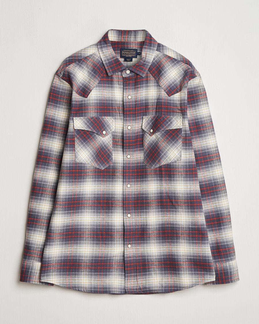 Hombres | Camisas | Pendleton | Wyatt Flannel Shirt Navy Plaid
