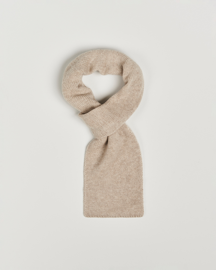 Hombres | Piacenza Cashmere Short Loop Cashmere Scarf Light Beige | Piacenza Cashmere | Short Loop Cashmere Scarf Light Beige