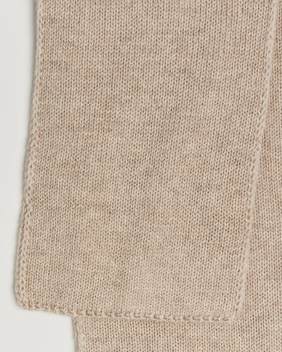 Hombres | Piacenza Cashmere Short Loop Cashmere Scarf Light Beige | Piacenza Cashmere | Short Loop Cashmere Scarf Light Beige