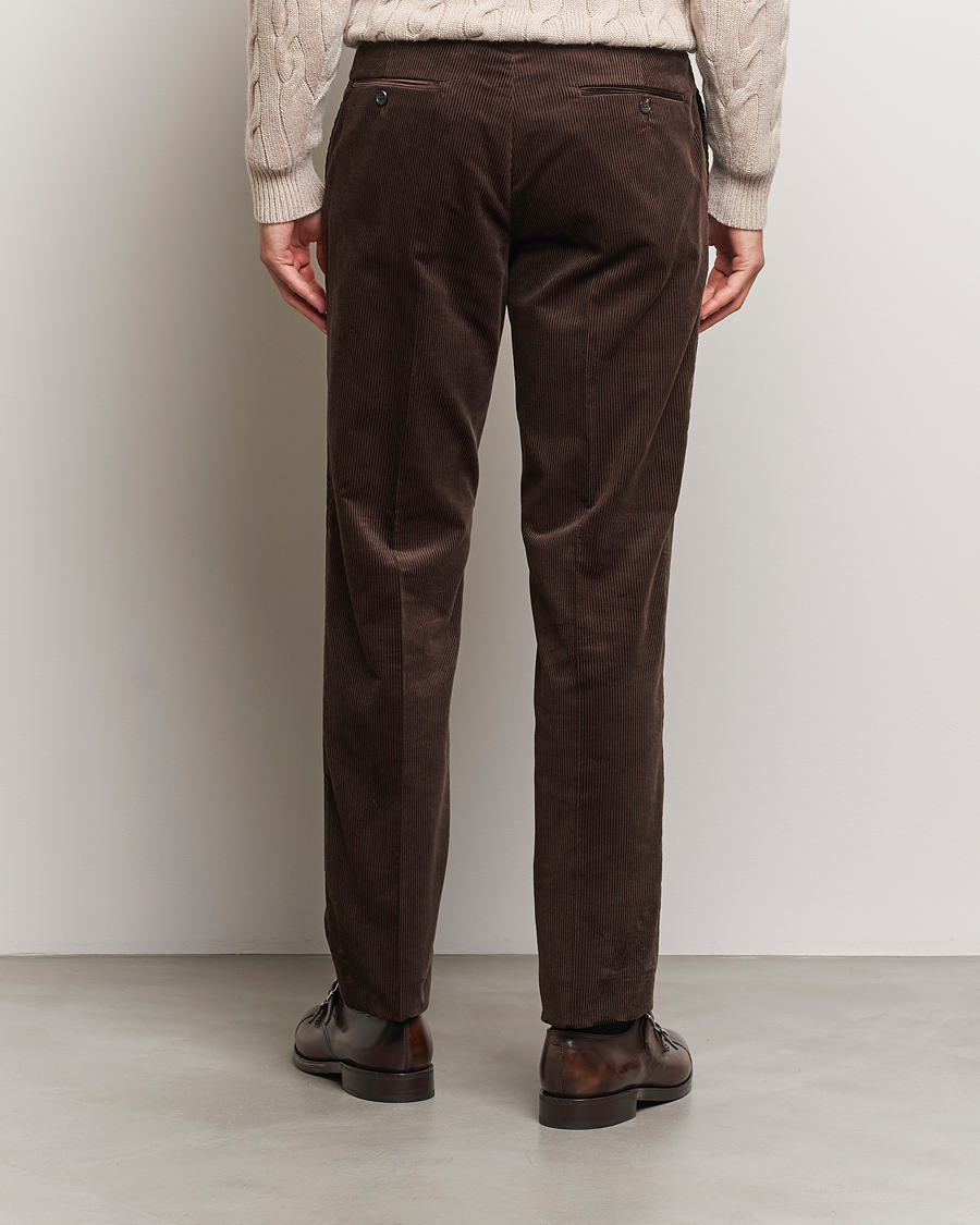 Hombres | Pantalones | Ralph Lauren Purple Label | Wale Corduroy Trousers Brown