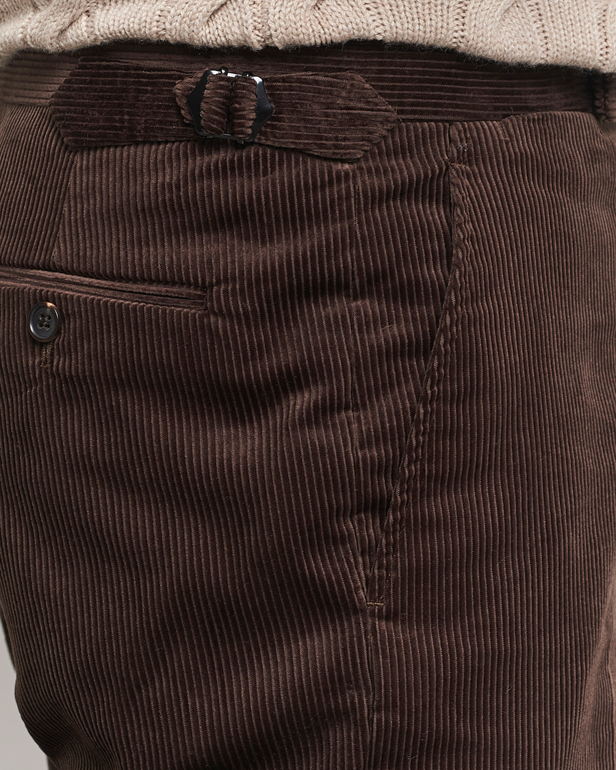 Hombres | Pantalones | Ralph Lauren Purple Label | Wale Corduroy Trousers Brown
