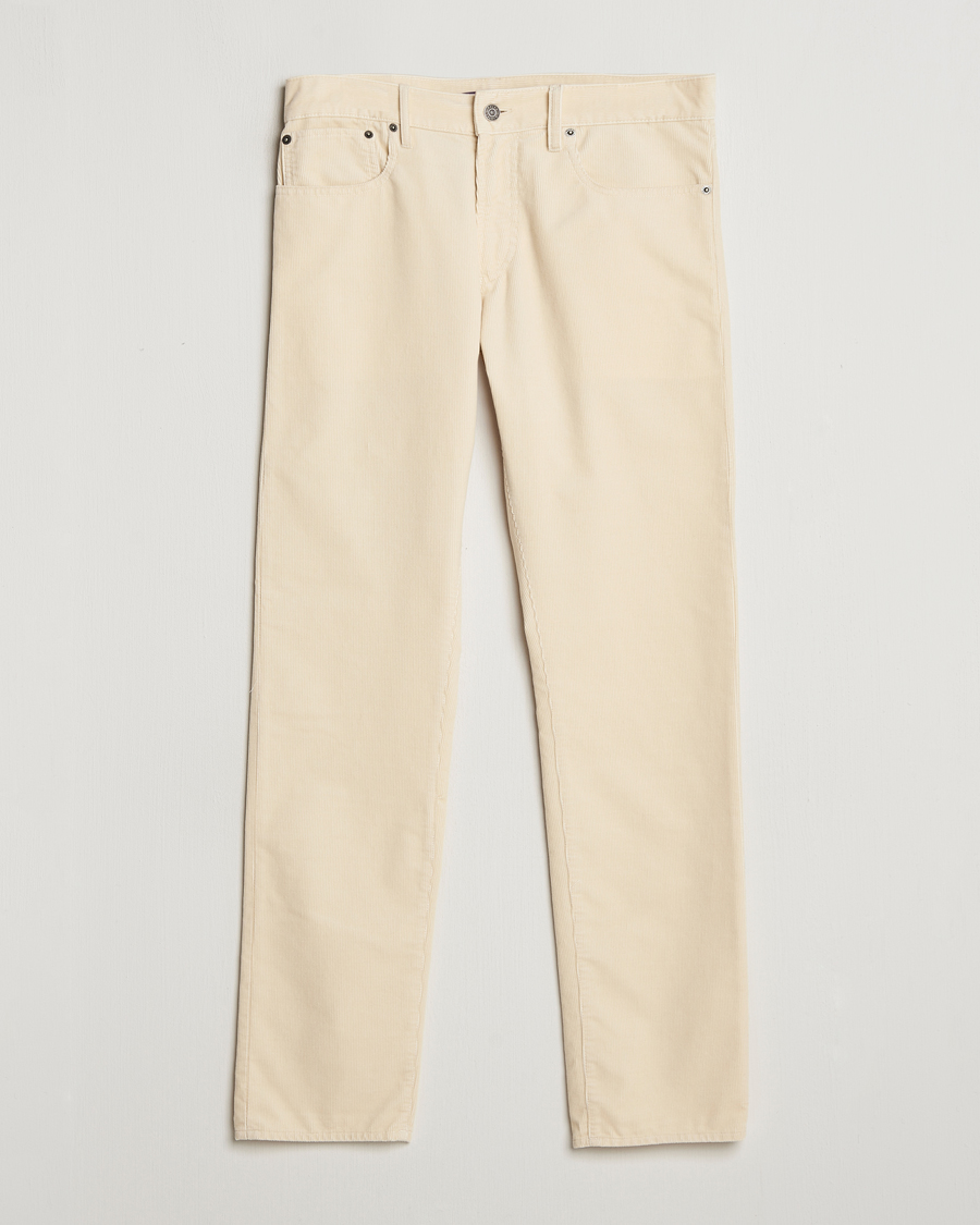Hombres | Pantalones | Ralph Lauren Purple Label | Slim Fit 5-Pocket Corduroy Pants Cream