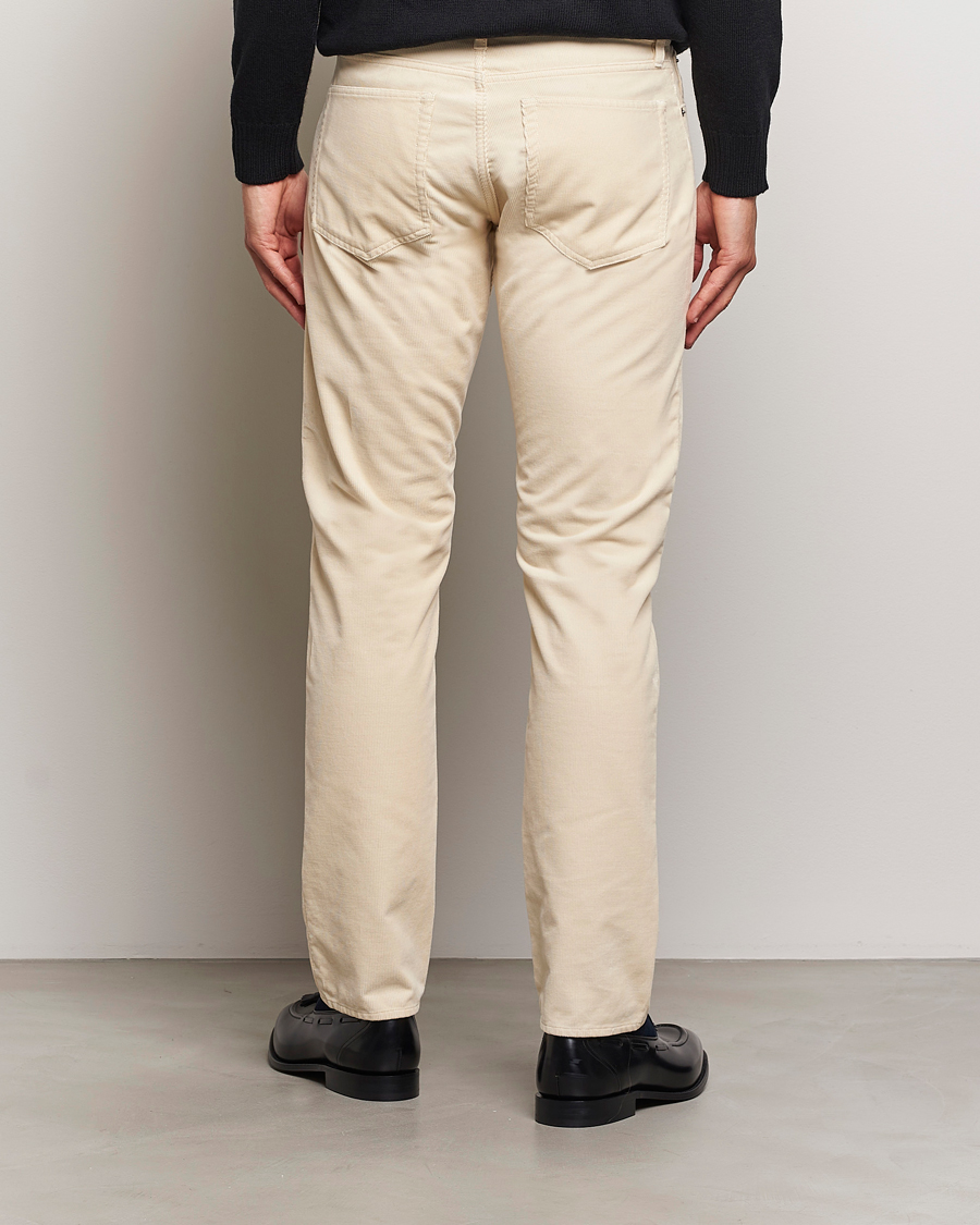 Hombres | Pantalones | Ralph Lauren Purple Label | Slim Fit 5-Pocket Corduroy Pants Cream