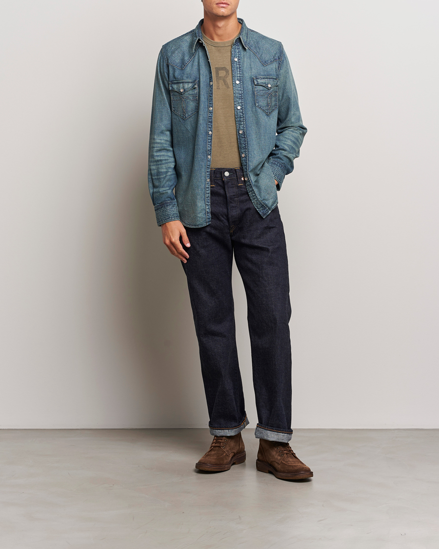 Hombres | Camisas | RRL | Buffalo Western Shirt Rinse