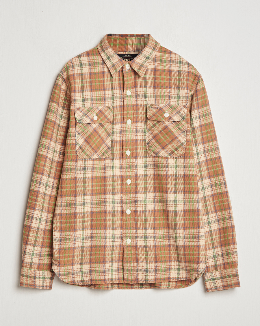 Hombres | Camisas | RRL | Matlock Plaid Shirt Orange Multi
