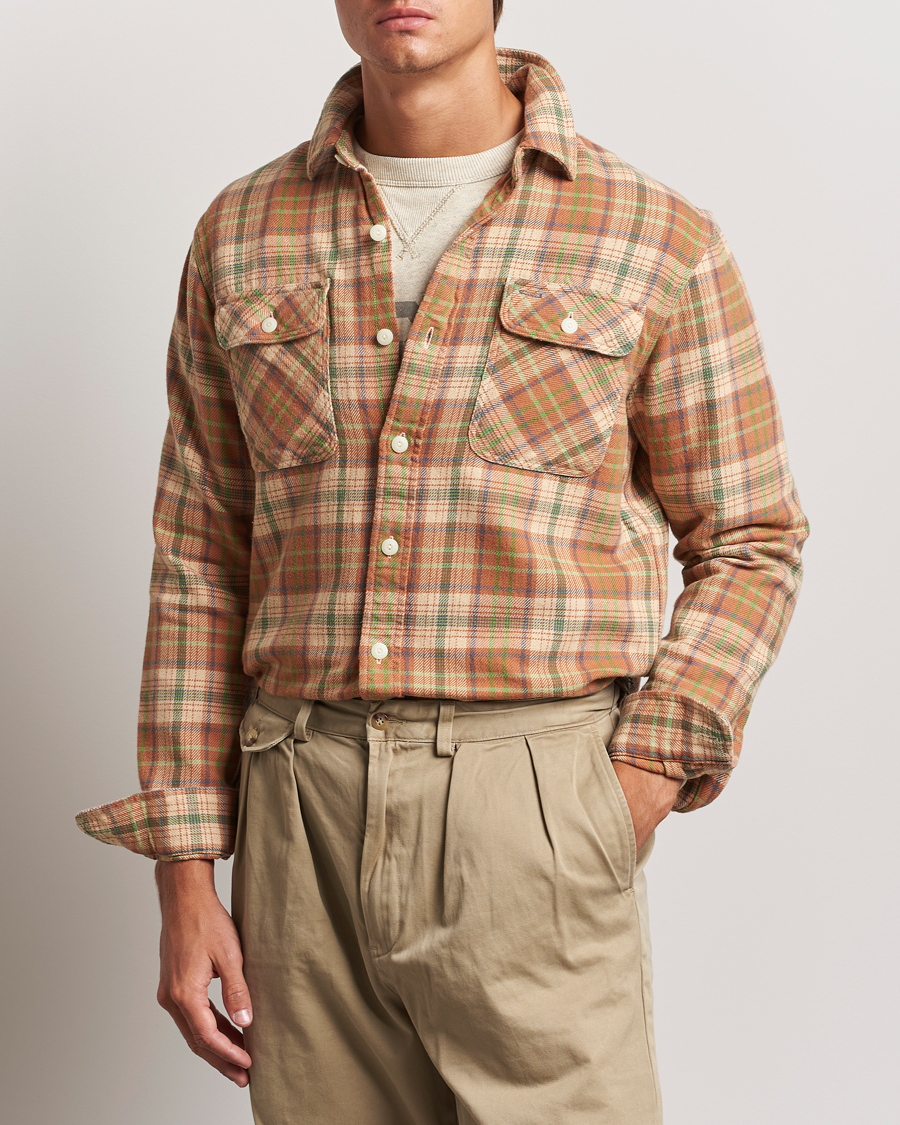 Hombres | Camisas | RRL | Matlock Plaid Shirt Orange Multi