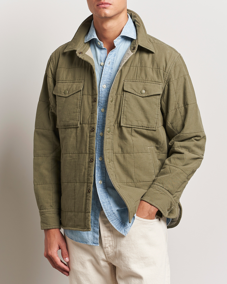 Hombres | Abrigos y chaquetas | RRL | Mountain Shirt Jacket Olive Drab