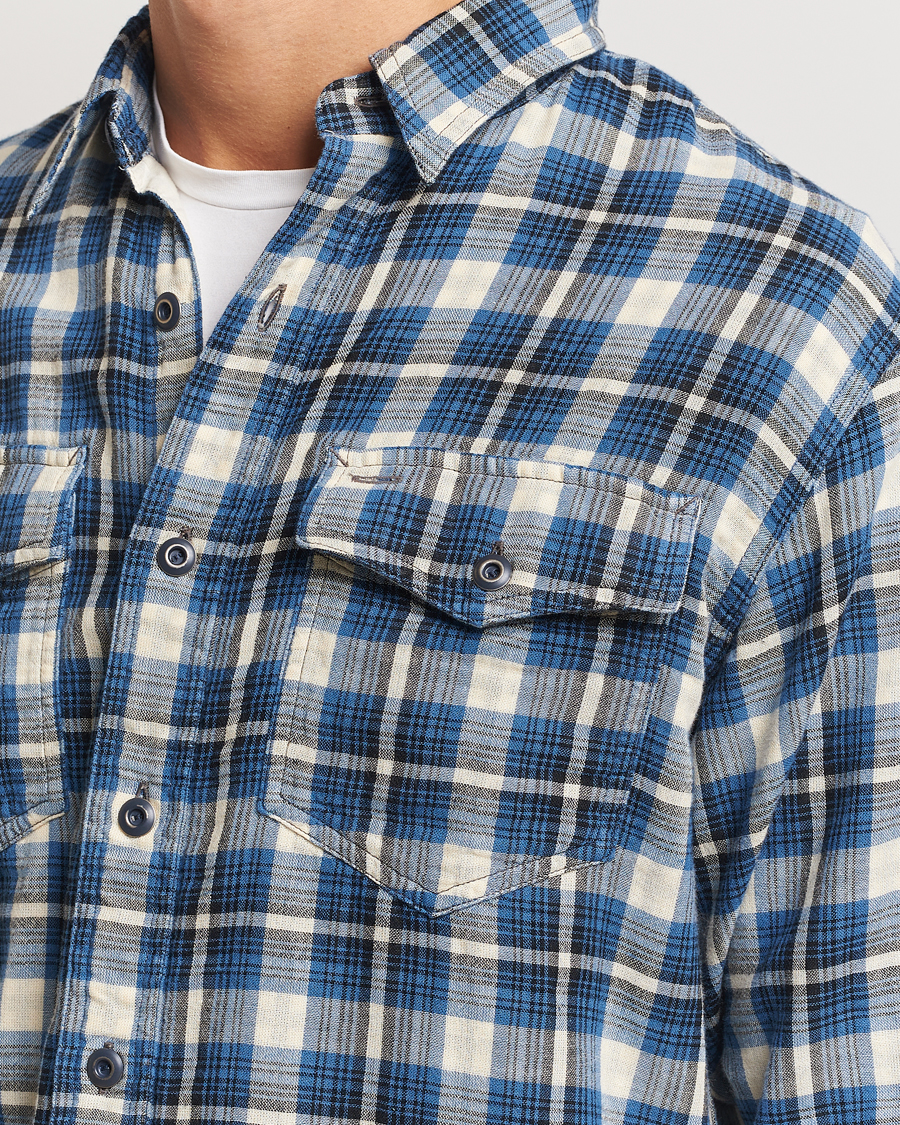 Hombres | Camisas | RRL | Herc Flannel Shirt Blue Check