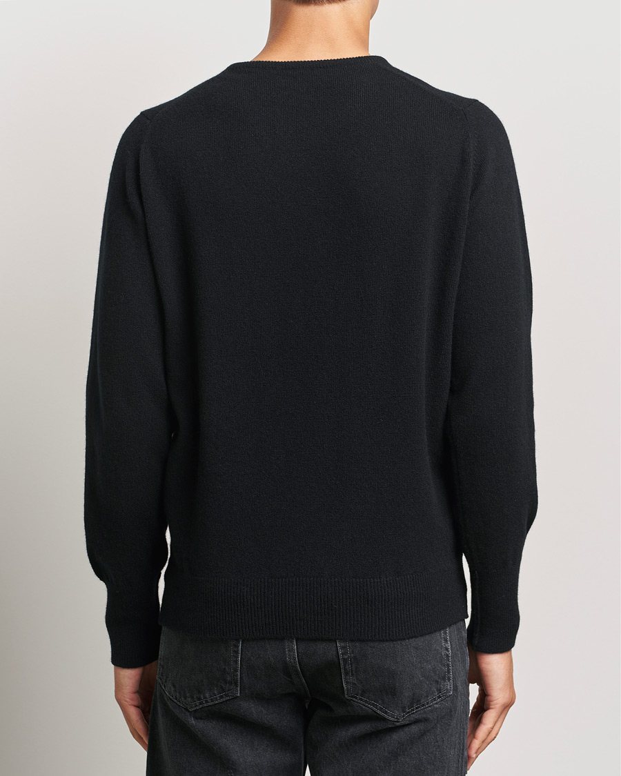 Hombres | Jerséis y prendas de punto | William Lockie | Rob Lambswool Crewneck Black