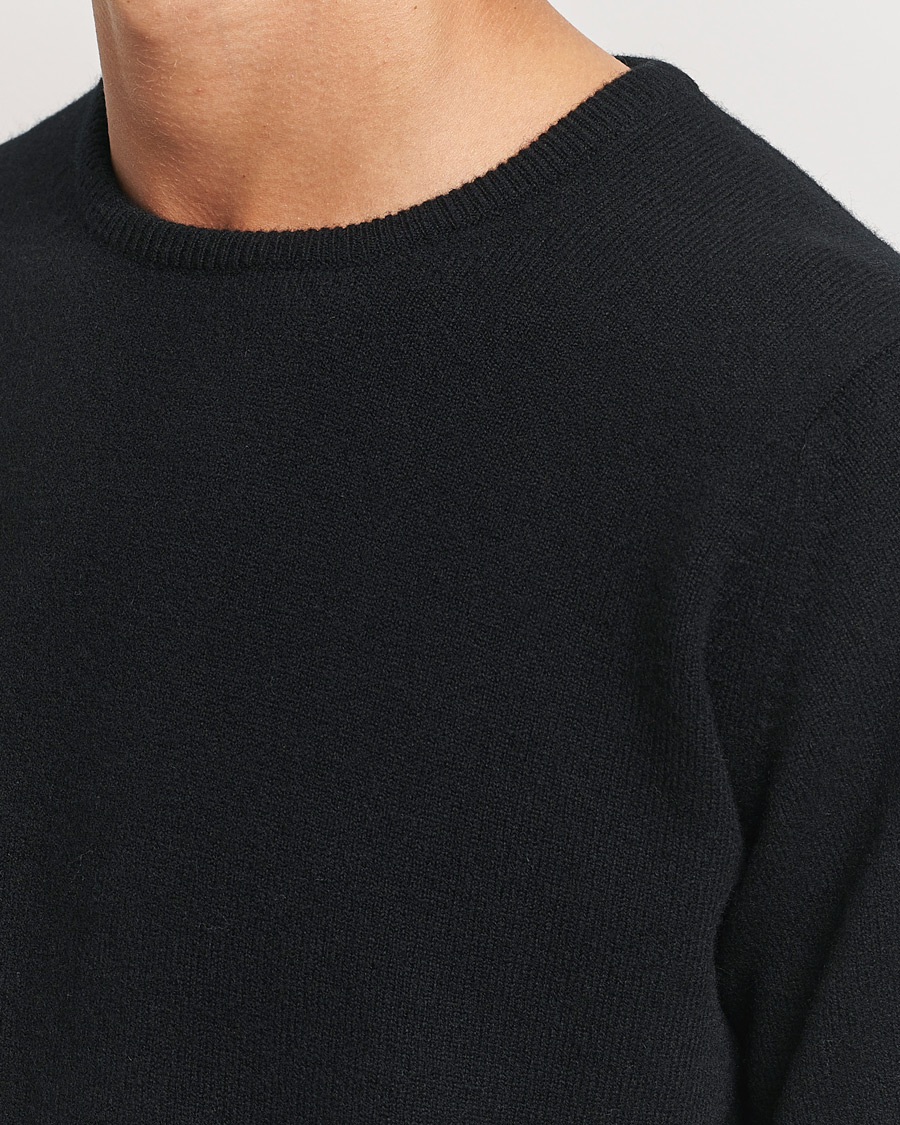 Hombres | Jerséis y prendas de punto | William Lockie | Rob Lambswool Crewneck Black