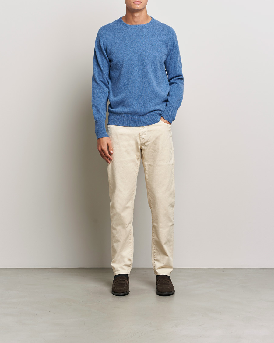 Hombres | Jerséis y prendas de punto | William Lockie | Rob Lambswool Crewneck Jeans