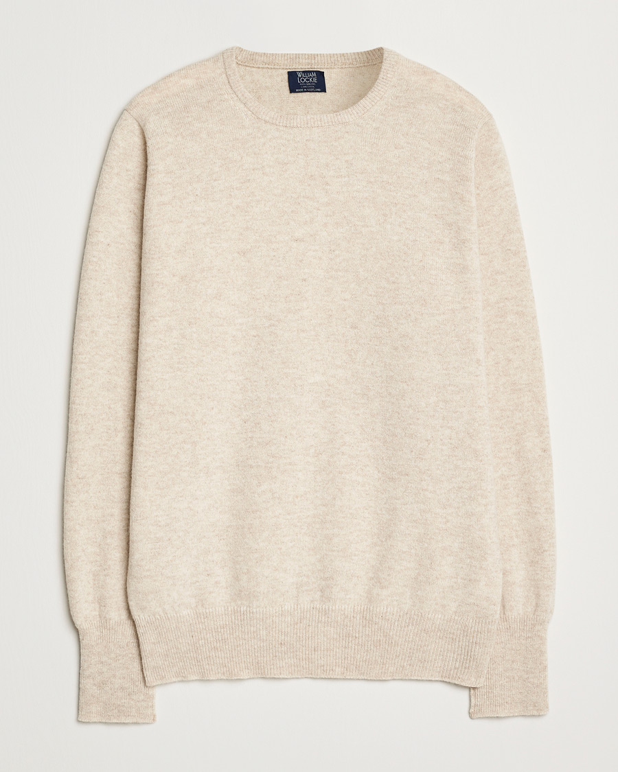 Hombres | Jerséis y prendas de punto | William Lockie | Rob Lambswool Crewneck Linen