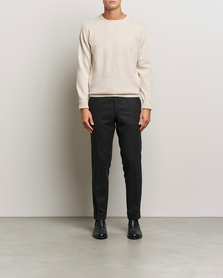 Hombres | Jerséis y prendas de punto | William Lockie | Rob Lambswool Crewneck Linen