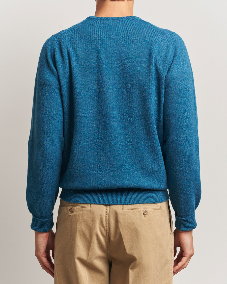 Hombres | Jerséis y prendas de punto | William Lockie | Rob Lambswool Crewneck Mallard