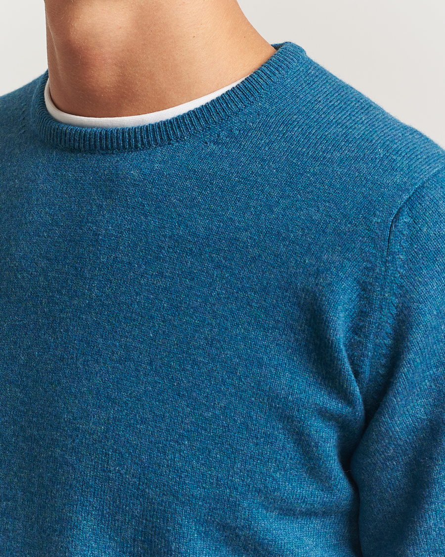 Hombres | Jerséis y prendas de punto | William Lockie | Rob Lambswool Crewneck Mallard