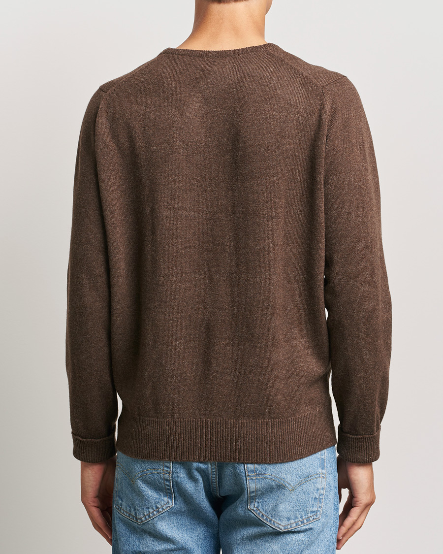 Hombres | Jerséis y prendas de punto | William Lockie | Rob Lambswool Crewneck Mocha