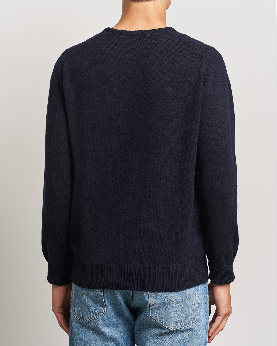 Hombres | Jerséis y prendas de punto | William Lockie | Rob Lambswool Crewneck Navy