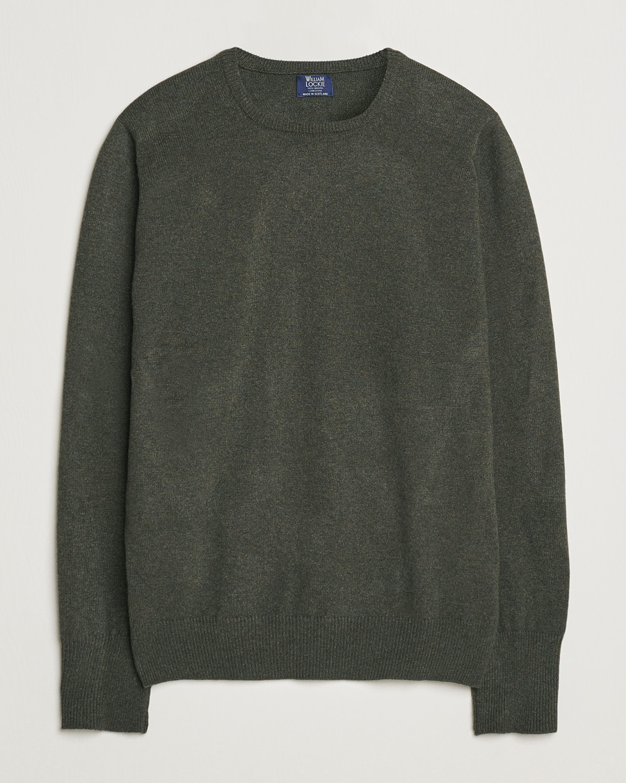 Hombres | Jerséis y prendas de punto | William Lockie | Rob Lambswool Crewneck Seaweed