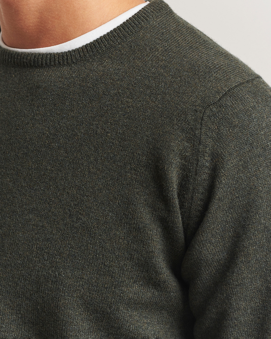 Hombres | Jerséis y prendas de punto | William Lockie | Rob Lambswool Crewneck Seaweed