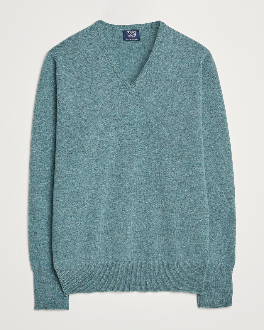 Hombres | Jerséis y prendas de punto | William Lockie | Rob Lambswool V-Neck Caspian