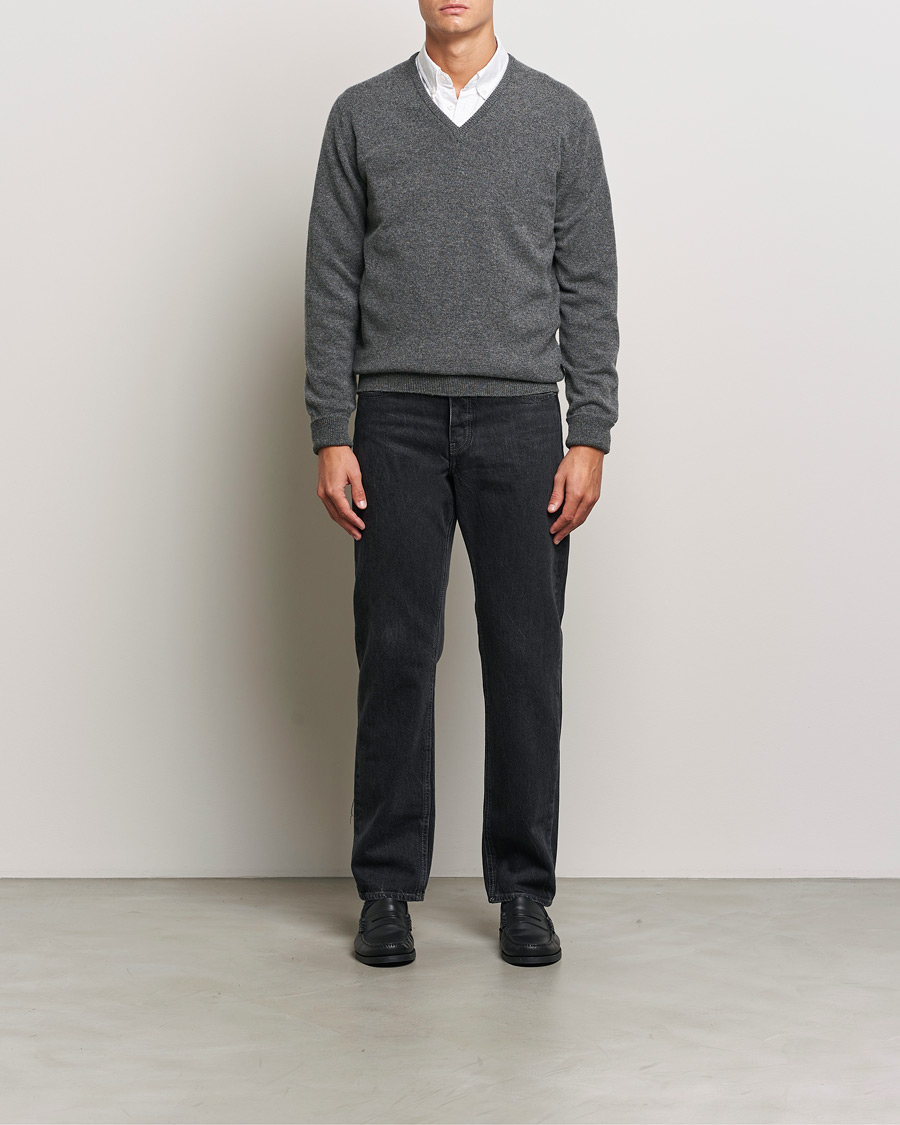 Hombres | Jerséis y prendas de punto | William Lockie | Rob Lambswool V-Neck Cliff