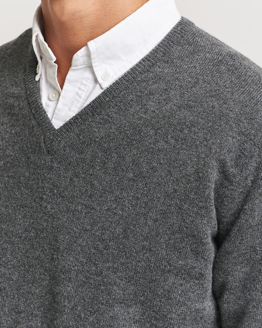 Hombres | Jerséis y prendas de punto | William Lockie | Rob Lambswool V-Neck Cliff