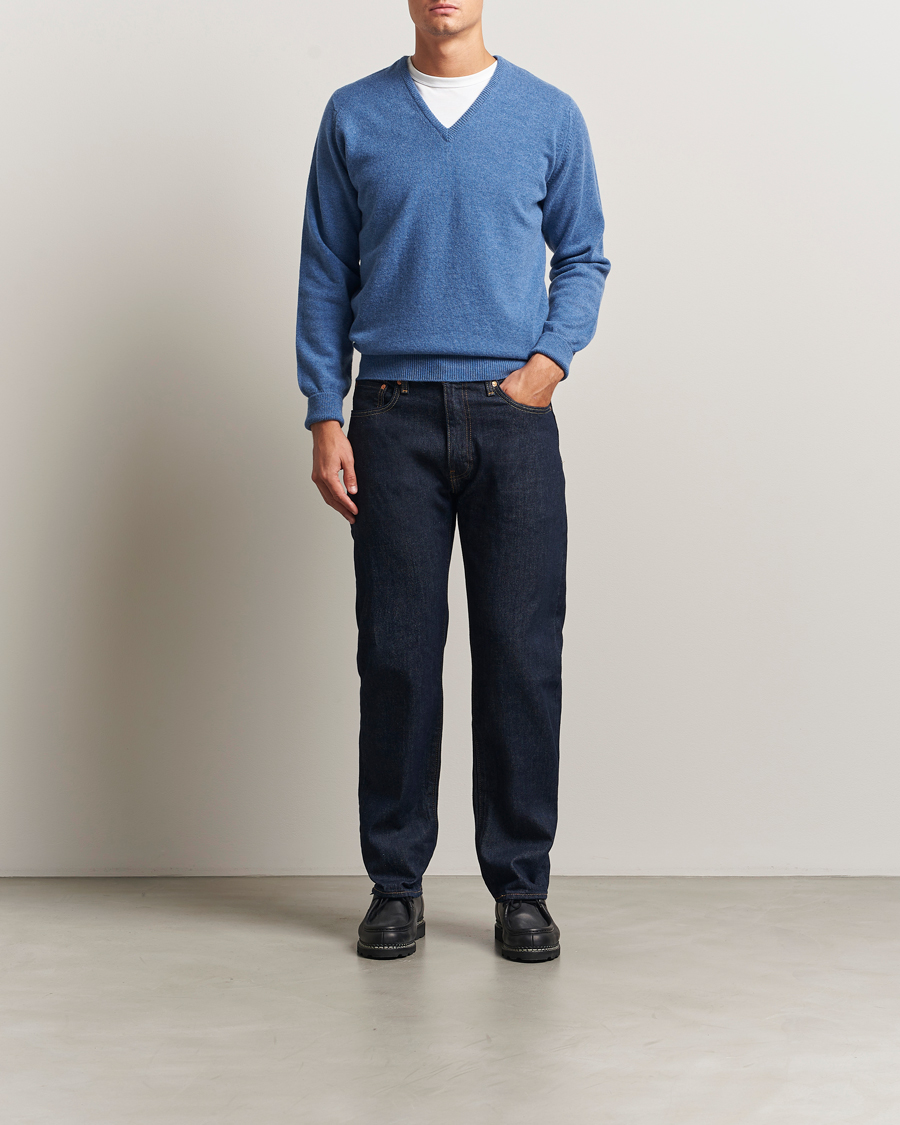 Hombres | Jerséis y prendas de punto | William Lockie | Rob Lambswool V-Neck Clyde