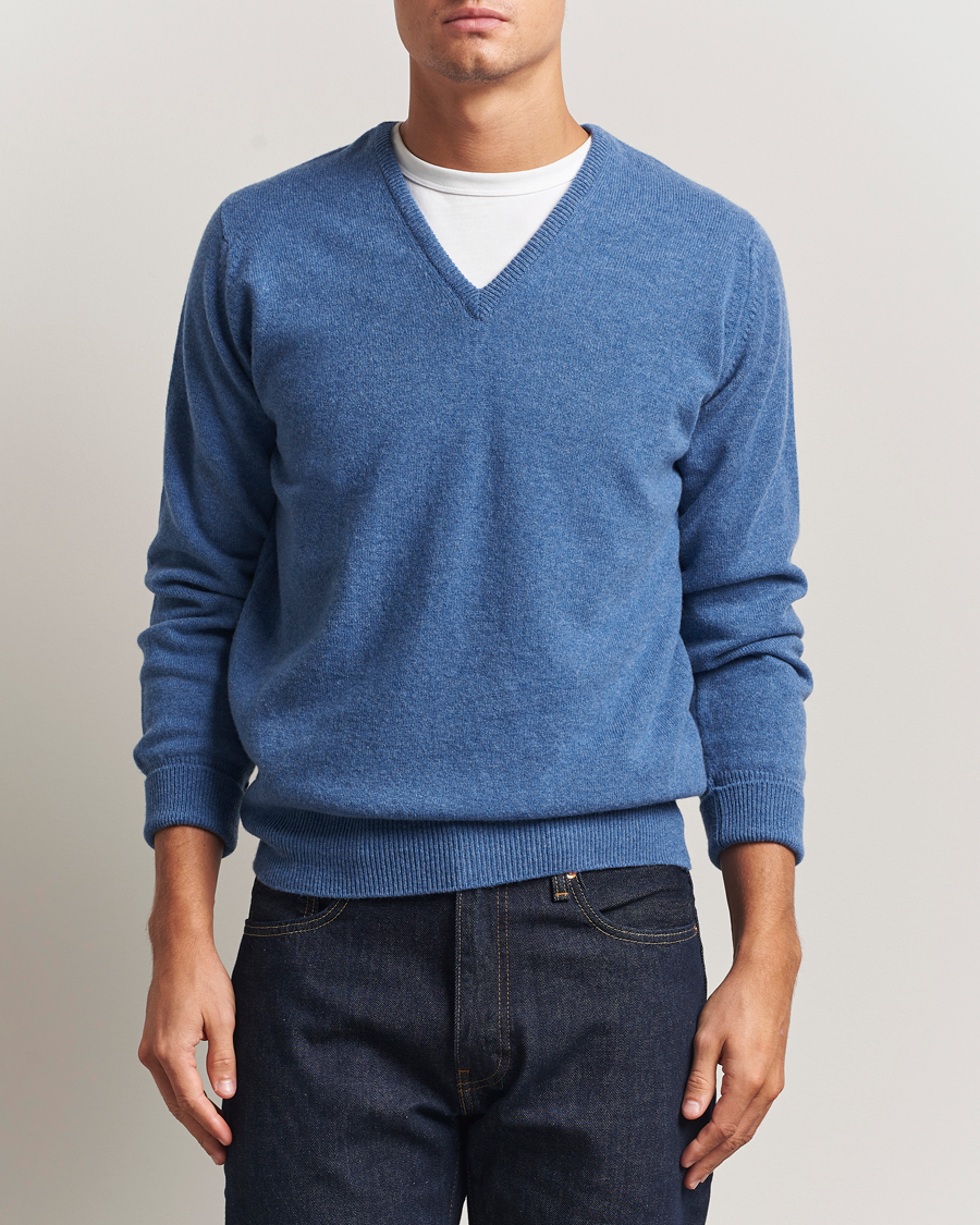 Hombres | Jerséis y prendas de punto | William Lockie | Rob Lambswool V-Neck Clyde