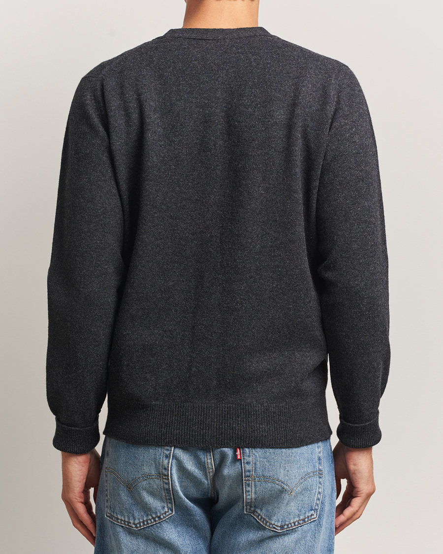Hombres | Jerséis y prendas de punto | William Lockie | Rob Lambswool Cardigan Charcoal