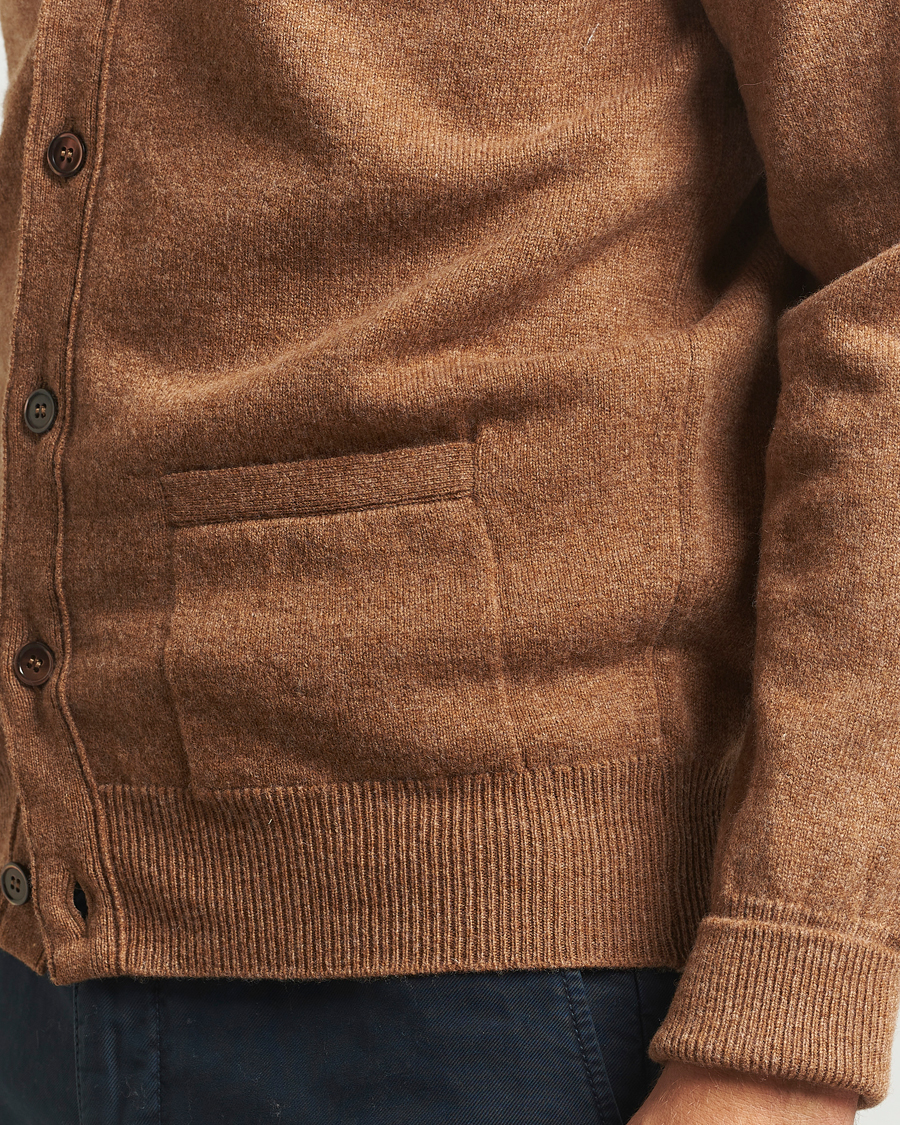 Hombres | Jerséis y prendas de punto | William Lockie | Rob Lambswool Cardigan Driftwood