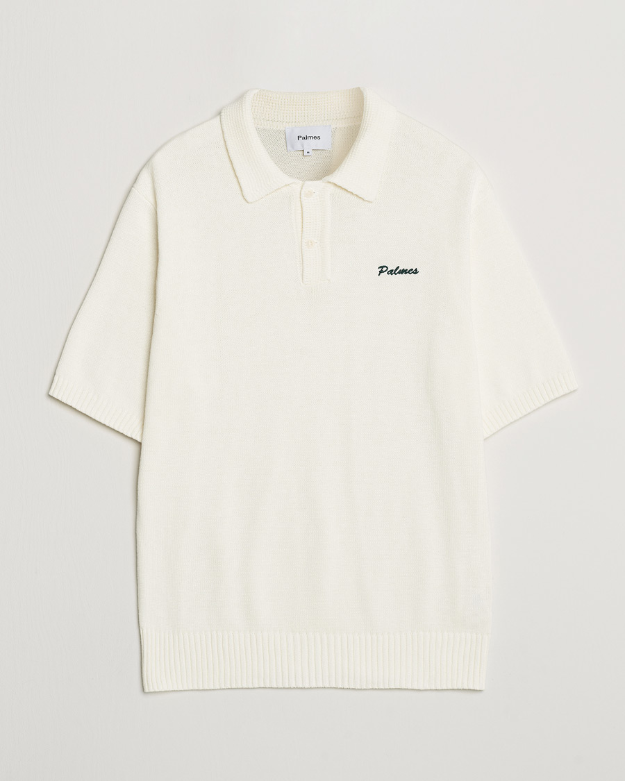 Hombres | Polos | Palmes | Marco Knit Polo Off White