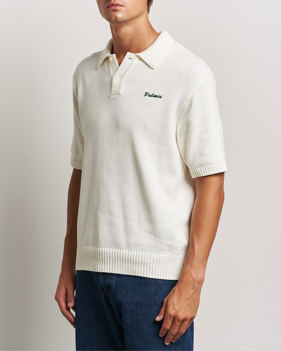 Hombres | Polos | Palmes | Marco Knit Polo Off White