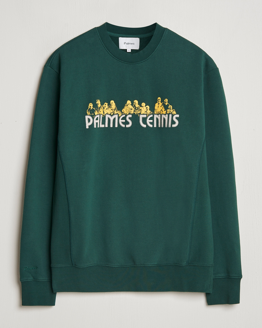 Hombres | Jerséis y prendas de punto | Palmes | Entou Crewneck Sweatshirt Dark Green