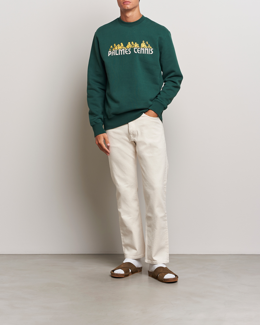Hombres | Jerséis y prendas de punto | Palmes | Entou Crewneck Sweatshirt Dark Green