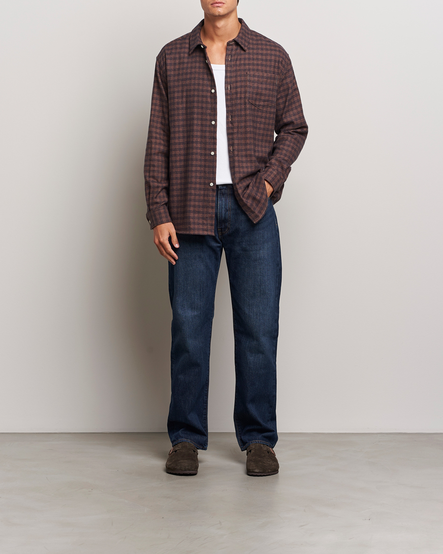 Hombres | Camisas | Palmes | Joseph Flannel Shirt Navy