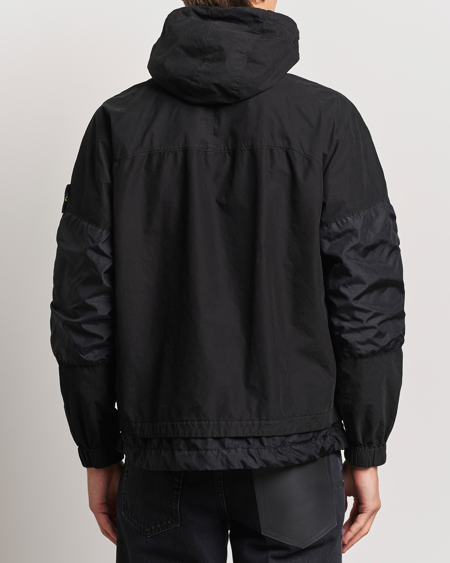 Hombres | Abrigos y chaquetas | Stone Island | Hooded Lightweight Tela Jacket Black