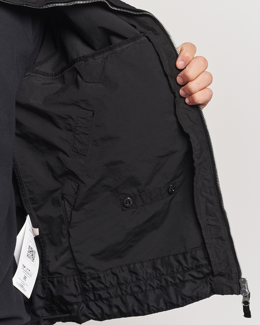 Hombres | Abrigos y chaquetas | Stone Island | Hooded Lightweight Tela Jacket Black