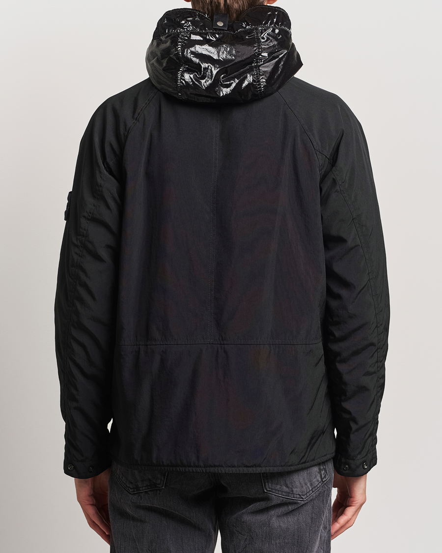 Hombres | Abrigos y chaquetas | Stone Island | Opaque Nylon Twill Garment Dyed Jacket Black