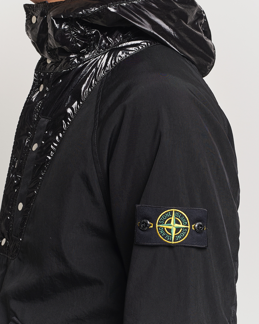 Hombres | Abrigos y chaquetas | Stone Island | Opaque Nylon Twill Garment Dyed Jacket Black